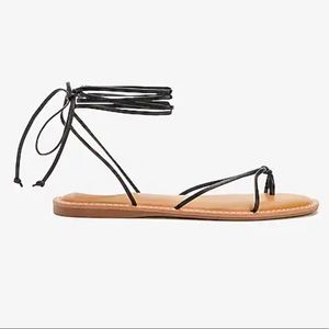 Express Lace-Up Strappy Thong Sandals